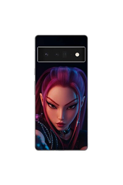 OEM Husa compatibila cu Google Pixel 6 Pro Silicon Gel Tpu Model KPop Demon H...