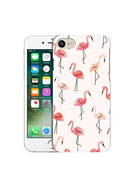 OEM Θήκη συμβατή με Apple iPhone 7, από σιλικόνη gel TPU, με σχέδιο φλαμίνγκο.