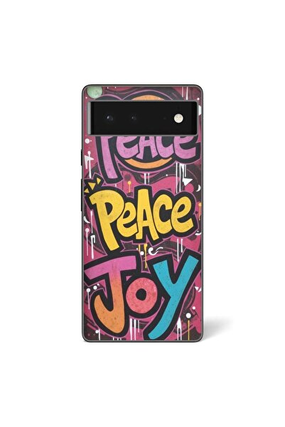 OEM Case compatible with Google Pixel 6 Silicone Gel Tpu Pattern Peace and Jo...