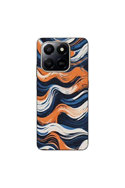 OEM Husa compatibila cu Honor X7d Silicon Gel Tpu Model Abstract Crazy Orange...