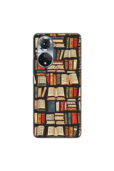 OEM Husa compatibila cu Honor 50 Silicon Gel Tpu Model Books Pattern