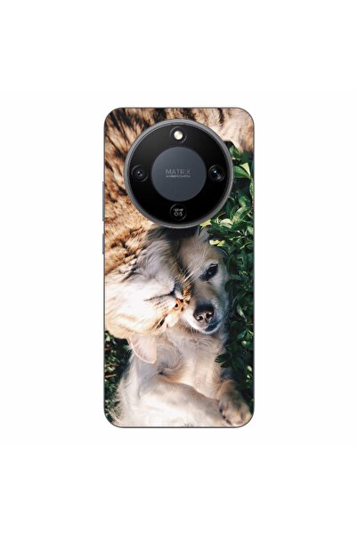 OEM Husa compatibila cu Honor Magic8 Lite Silicon Gel Tpu Model Caine si Pisica