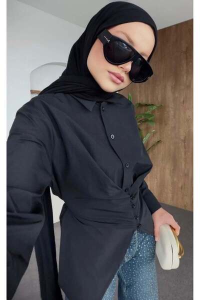 MODA POPLİN DÜĞMELİ GÖMLEK
