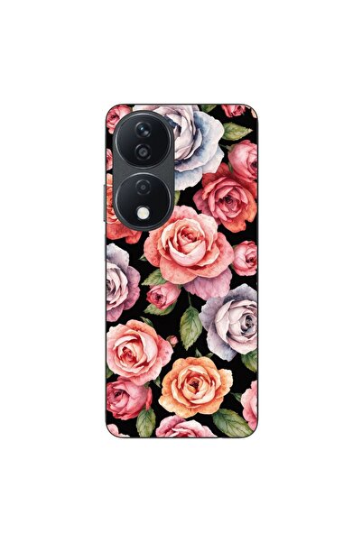 OEM Husa compatibila cu Honor X7b Silicon Gel Tpu Model Colorfull Roses Pattern