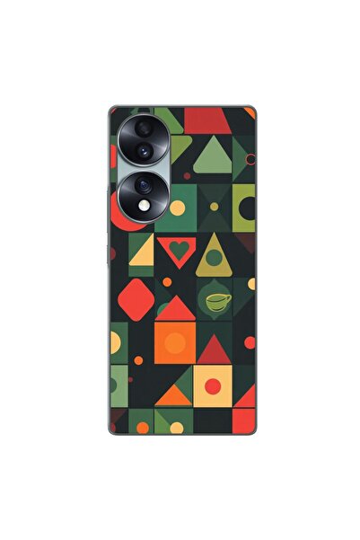 OEM Husa compatibila cu Honor 70 Silicon Gel Tpu Model Retro Shapes