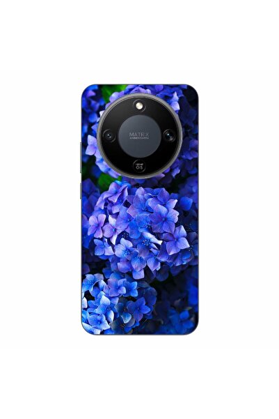OEM Θήκη συμβατή με Honor Magic8 Lite από σιλικόνη gel TPU με σχέδιο ορτανσίας