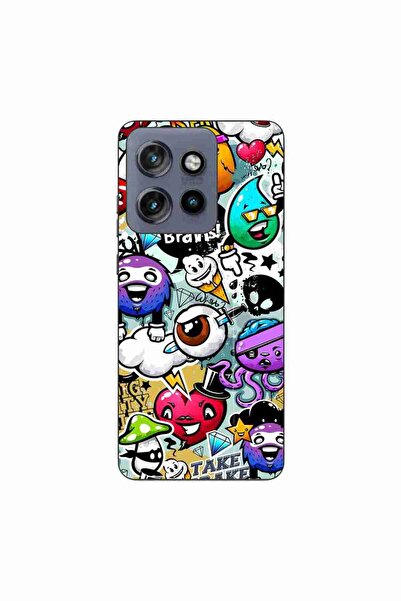 OEM Husa compatibila cu Motorola Edge 50 Neo Silicon Gel Tpu Model Pop Art Gr...