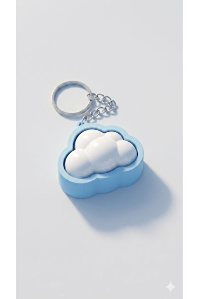 HibraPrint Cloud Clicker Keychain Pushable Fidget |   Stress Relief Snap-Ons ...