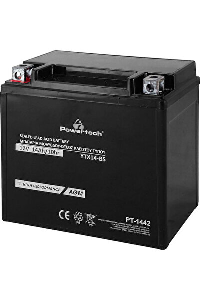 POWERTECH UPS Battery with Capacity 14Ah and Voltage 12V PT-1442 1pcs