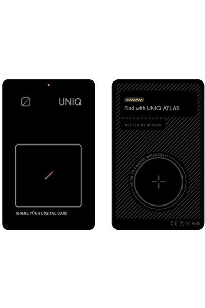 uniq NFC Tracker Άτλας Γκρι Γραφίτης Uniq-atlascardtrk-graphite