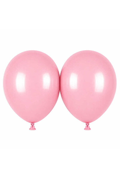 BeySüS Pink Color Latex Macaron Balloon (45 cm) - 2 Pieces