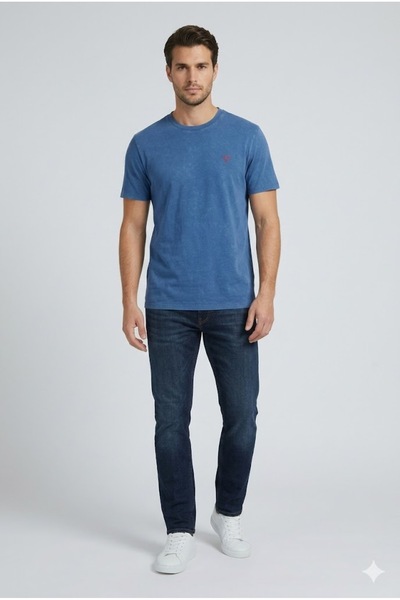 Guess Men's Crew Neck Short Sleeve Basic T-Shirt F4Gi09Ka260