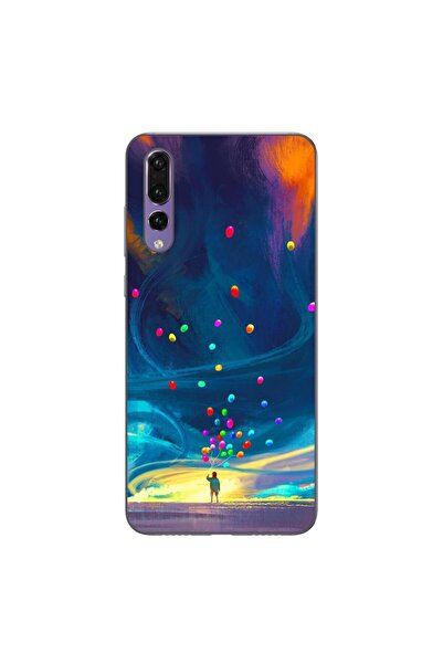OEM Калъф, съвместим с Huawei P20 Pro, силиконов гел TPU, с десен  "Вселенски...