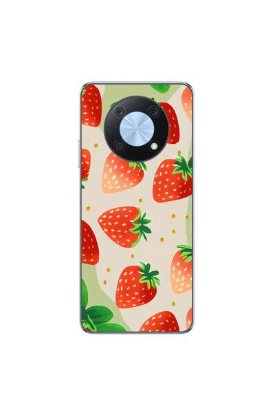 OEM Husa compatibila cu Huawei Nova Y90 Silicon Gel Tpu Model Capsuni Pattern