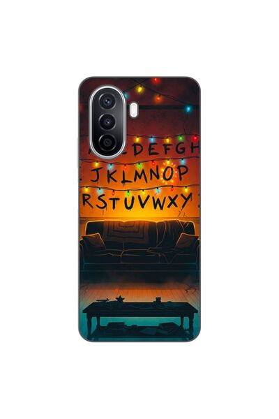 OEM Θήκη συμβατή με Huawei Nova Y70 από Σιλικόνη Τζελ TPU, Σχέδιο Stranger Th...
