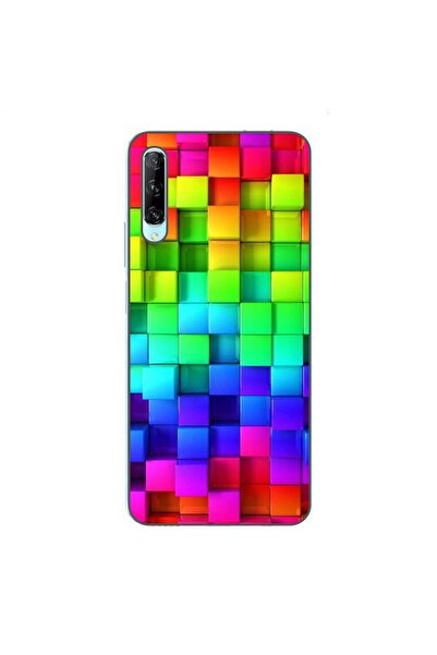 OEM Калъф, съвместим с Huawei P Smart Pro, силиконов гел TPU, с шарка на цвет...
