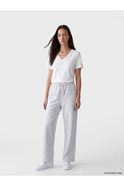 LC Waikiki Vizyon New Season Gray Women's Sweatpants with Easy-To-Wear Cuffs ...