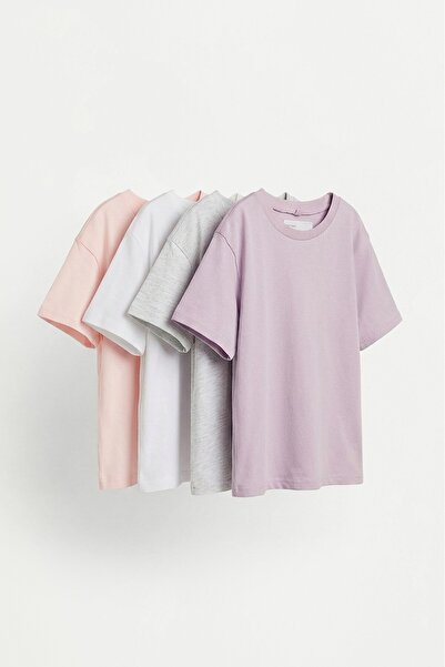 LEFTIES 4'lü düz renk t-shirt paketi