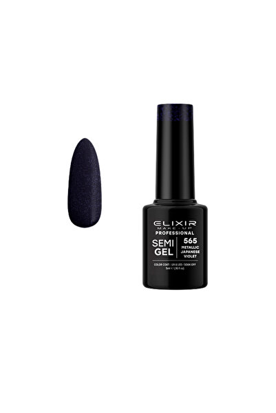 Elixir SEMI GEL (ΗΜΙΜΟΝΙΜΟ ΒΕΡΝΙΚΙ) - 565 (METALLIC JAPANESE VIOLET) 5ML