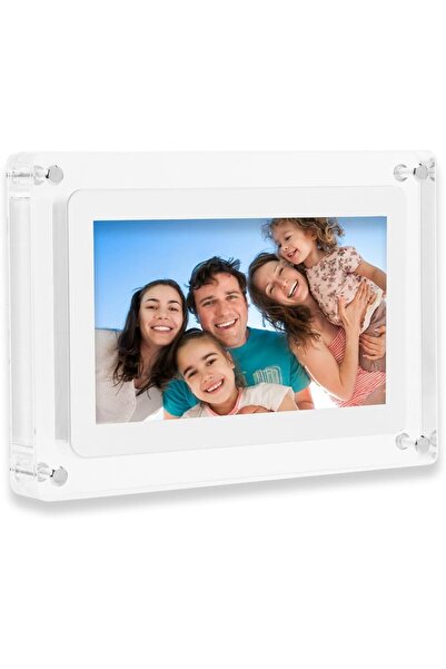 Generic 7-Inch Transparent Digital Photo Frame | Acrylic Video Frame Display ...