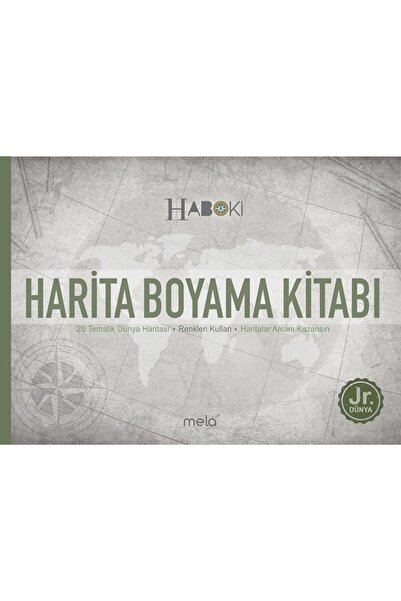 Mela Yayınları Map Coloring Book 20 Thematic World Map
