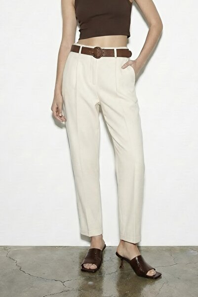 Suziş Belted Gabardine Pants Q70755