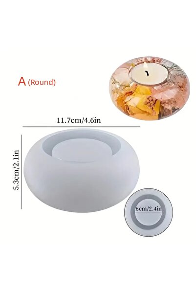 Choice A Tealight Candle Holder Resin Silicone Mold, Crystal Ball/Sphere Epox...