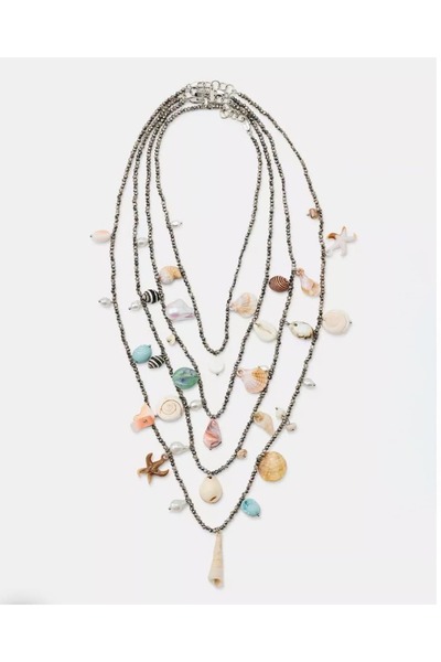 Jerie Sea Shell 4-Piece Design Necklace