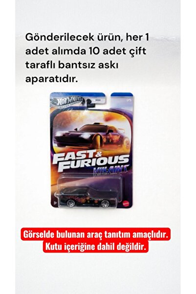 KARAHASANOĞLU MAKİNE 1/64 Uyumlu Duvar Askı Aparatı (Çift Taraflı Bantsız) 10...