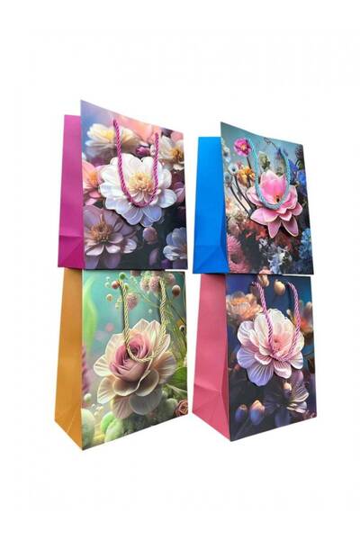 OEM 3D Flower Gift Bags 12/ Top Bottom Set