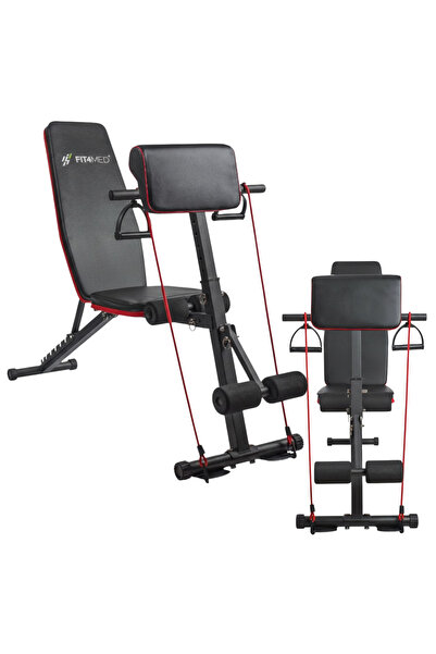 Mardil Adjustable Weight Bench FIT-848 Foldable Preacher Curl Black/Red, home...