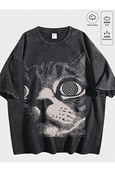 bellanova Unisex Oversize T-shirt με στάμπα Streetwear Άνετη εφαρμογή Daily P...