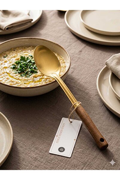 LOVYCO Luxury Gold Serving Spoon - Elegant Presentation and Food Serving Spoo...