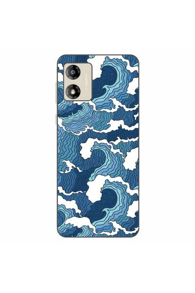 OEM Husa compatibila cu Motorola Moto E13 Silicon Gel Tpu Model Crazy Waves