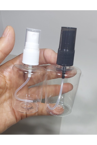 Paradise 1 Adet Boş beyaz Sprey Kapaklı Kolonya,dezenfekten,parfüm Şişesi 70 Ml
