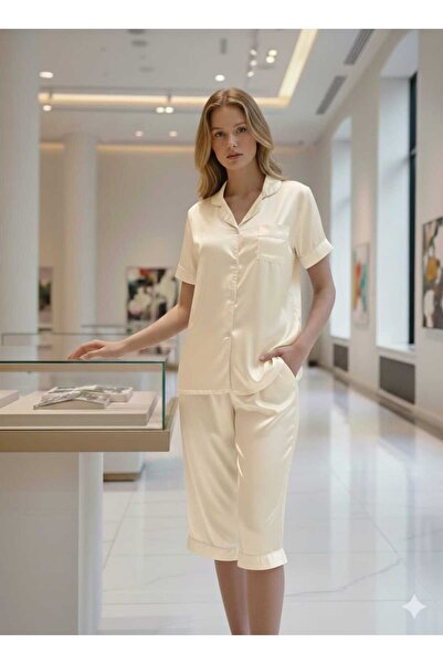 Alsadfine innovations Summer Women's Satin Pajama Set - Sophisticated Style a...