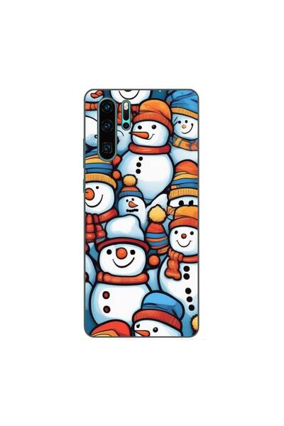 OEM Калъф, съвместим с Huawei P30 Pro, силиконов гел TPU модел с десен на сне...