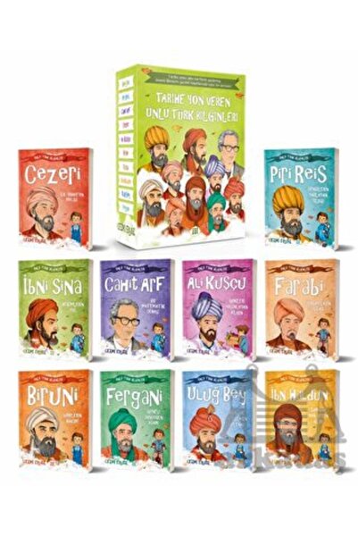 Dokuz Çoçuk Tarihe Yön Veren Ünlü Türk Bilginleri Serisi Kutulu (10 Kitap Takım)