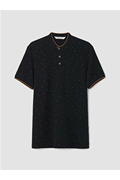 LC Waikiki تي شيرت رجالي من Black Judge Collar للموسم الجديد