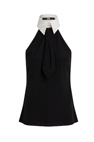 Karl Lagerfeld Γυναικείο Αμάνικο Τοπ Μαύρο 245W1607-998 BLACK