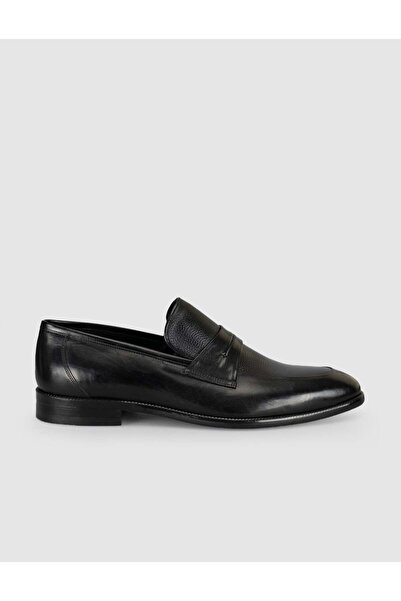 Cabani Premium Leather Black Men's Classic Shoes