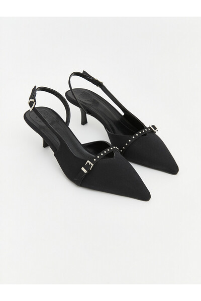 LC Waikiki Black Pointed Toe Women's Heeled Shoes