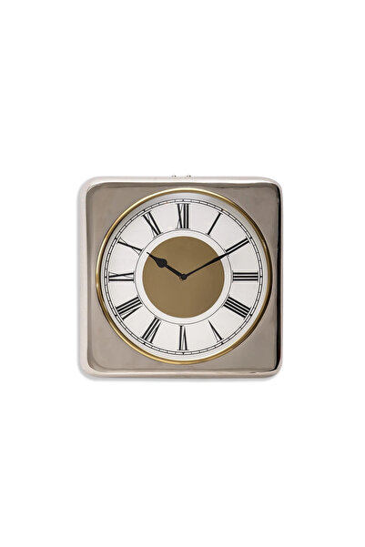 Midas Furniture VELI WALL CLOCK Metal 33X8X33 CM SILVER