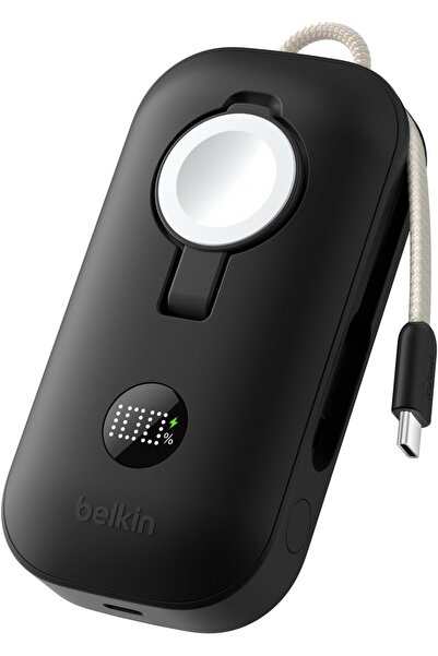 Belkin BoostCharge Pro 10000mAh Power Bank with Apple Watch Charger, Digital ...