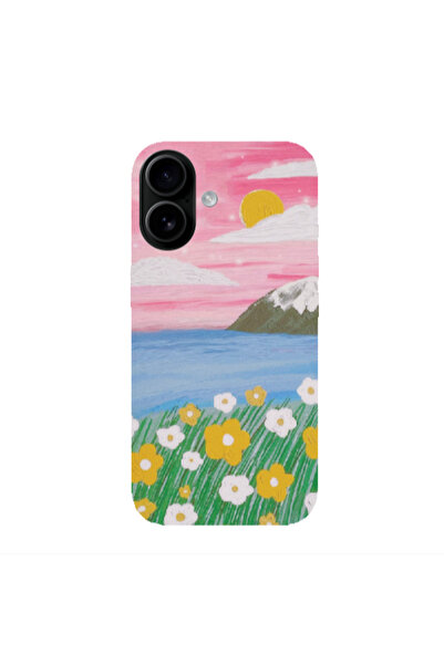 Other Apple Iphone 16 plus Sun and Flowers Transparent Silicone TPU Θήκη