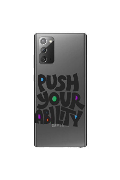 Other Samsung Note 20 Push Your Ability Transparent Silicone TPU Θήκη
