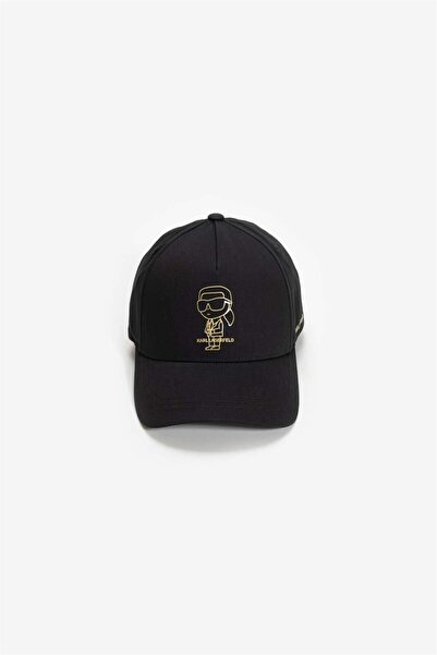 Karl Lagerfeld Erkek Baseball Şapka Altın