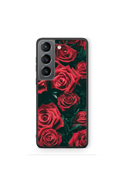 Other Samsung S21 PLUS Red Roses Black Glossy Θήκη