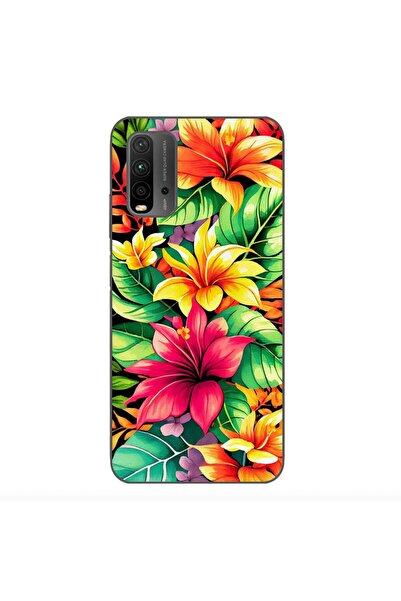 OEM Θήκη συμβατή με Xiaomi Redmi 9T από σιλικόνη gel TPU με σχέδιο κρίνος