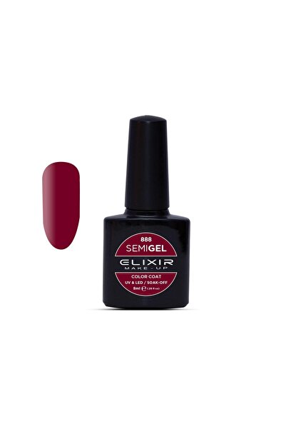 Elixir SEMI GEL (ΗΜΙΜΟΝΙΜΟ ΒΕΡΝΙΚΙ) - 888 (PLUM) 8ML